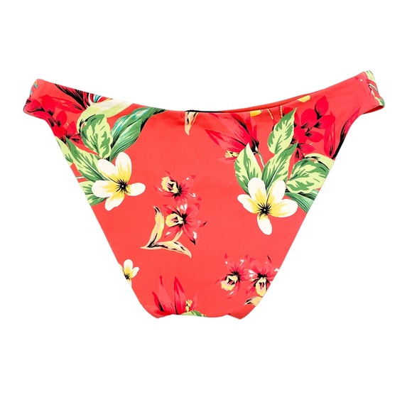 AQUA Swim Coral Floral Printed Bikini Bottoms - NWT - Picture 2 of 4
